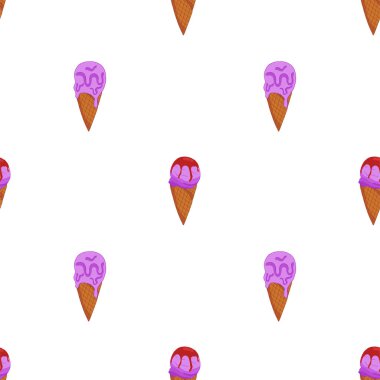 Lavander Ice Cream Dikişsiz desen