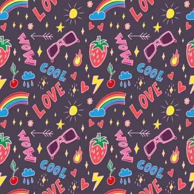 Yaz pop sanat Dikişsiz desen