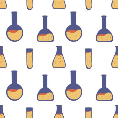 Kimya test tüpü ile desen