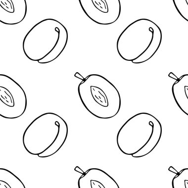 anahat erik meyve dikişsiz desen