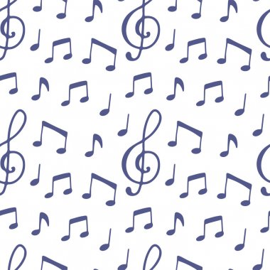 Müzik notası ile kesintisiz desen