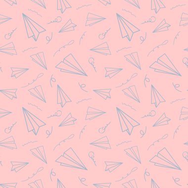 Kağıt Uçak seamless modeli