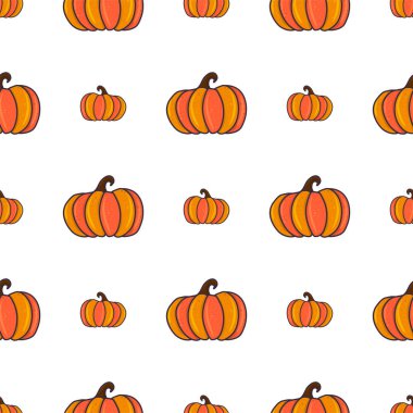 El çizimi balkabağı çizgi filmi kusursuz desen