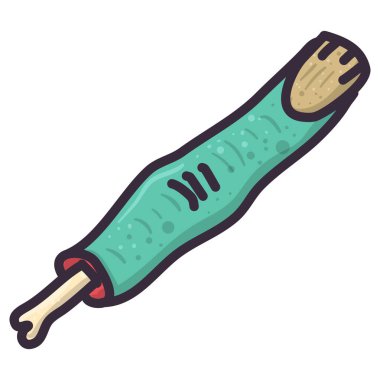 Beyaz arka planda ürkütücü zombi parmağı olan bir resim..