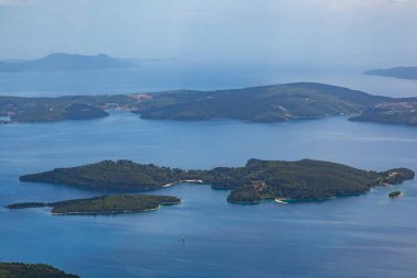 skorpios adası, meganissi, toz, mavi gökyüzü, lefkada görünümü