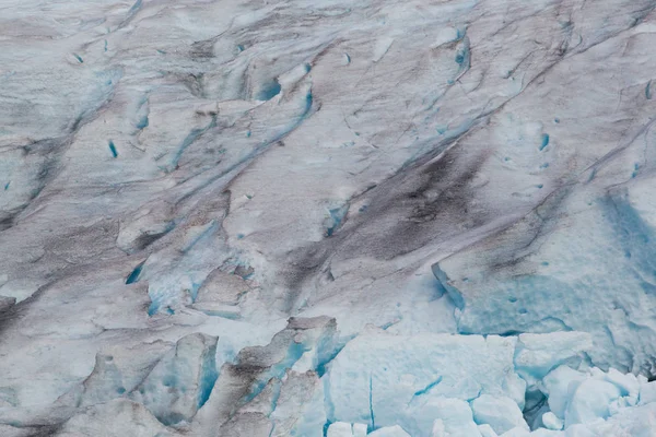 Detalles de la superficie del glaciar Svartisen — Foto de Stock