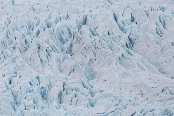 Primer plano Vatnajokull glaciar superficie con grietas —  Fotos de Stock