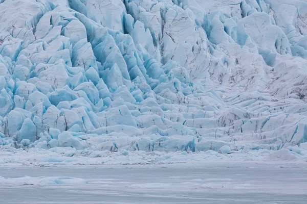 Nahaufnahme der Oberfläche des Vatnajokull-Gletschers in der Lagune von Fjallsarlon — Stockfoto