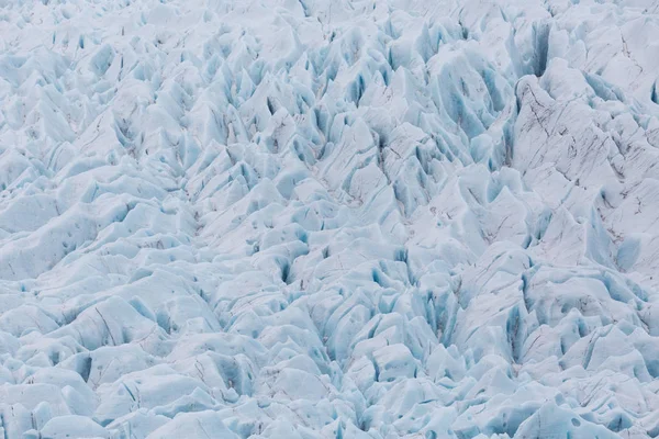 Gipfel und Spalten des Vatnajokull-Gletschers in Island — Stockfoto