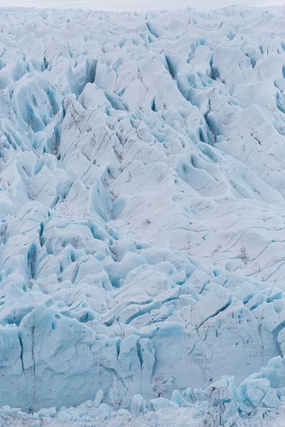 ヴァトナヨークル氷河のクローズアップ表面構造 — ストック写真