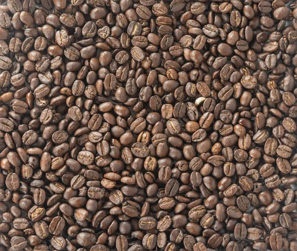 Coffee Beans Roasted Top View — Stock Photo, Image