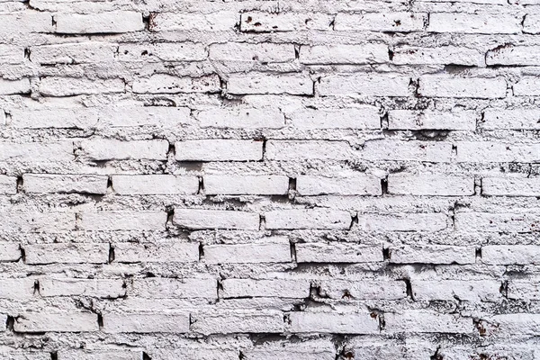 White brick wall background in rural room.White Gray Bricks Wall Pattern.background idea — Stock Photo, Image