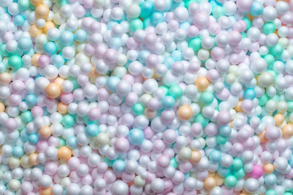 Abstrait pastel doux belle mousse colorée bulles fond — Photo