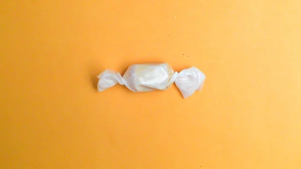 Blank white paper packaging of homemade candy