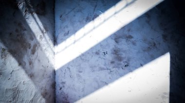 Beyaz grunge yapısal alçı doku arka plan duvar ülke tarzı güneş ışığı gölge