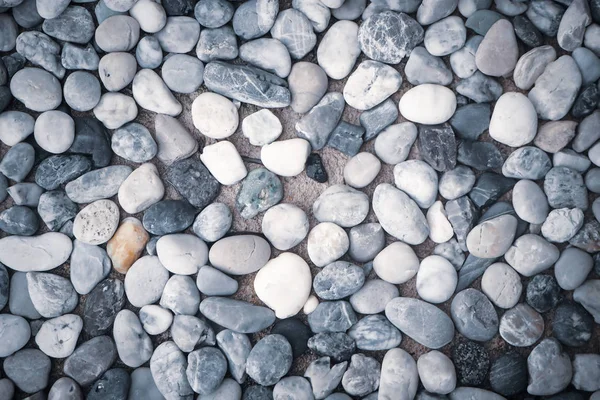 Tekstura tło z kolor małych kamieni kamyki morze plaża natura tła — Zdjęcie stockowe