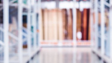 Supermarket bokeh ile soyut arka plan bulanıklık, çeşitli ürün raf