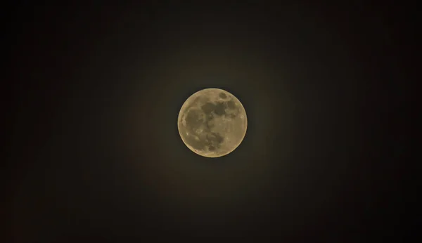 万圣节背景 满月乌云在夜晚 — 图库照片