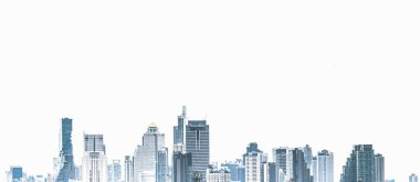 Mayıs 2020 Bangkok Tayland Bangkok - Gökdelen Merkezi iş şehri manzarası.