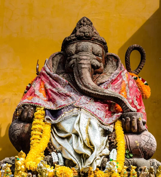 Ganesh Ganesha Hindu Fil Başarı Tanrısı Heykel Tapınma Kültürü — Stok fotoğraf