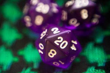 oyun için renkli zar