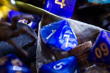 oyun için renkli zar