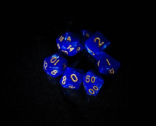 colored dice for the game