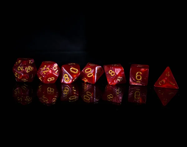 Roleplay game with dragons in dungeon. Yellow field dice Stock Photo by  ©paulzhuk 178871342
