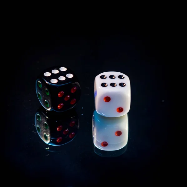 Dadi Colorati Gioco — Foto Stock