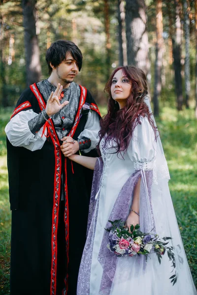 Fairy Tale Wedding Fairies Magicians — Stock Photo, Image