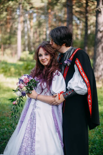 stock image Fairy tale wedding fairies and magicians