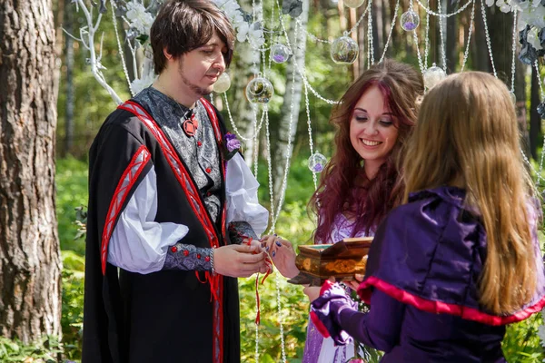 Fairy Tale Wedding Fairies Magicians — Stock Photo, Image