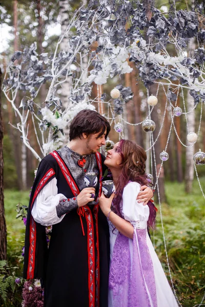 Fairy Tale Wedding Fairies Magicians — Stock Photo, Image