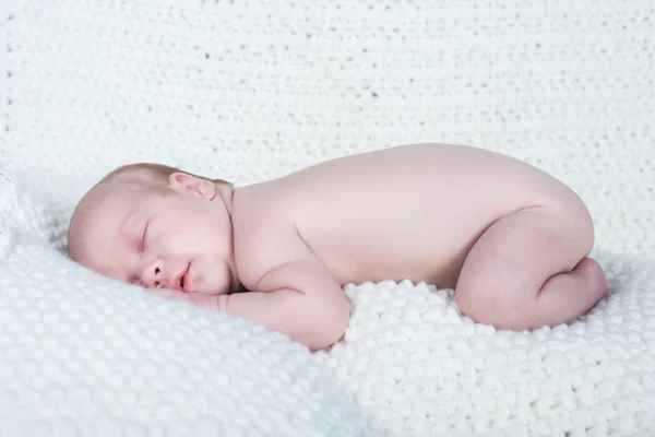 Pasgeboren Meisje Een Deken — Stockfoto