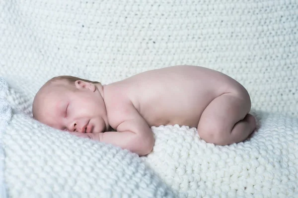 Pasgeboren Meisje Een Deken — Stockfoto