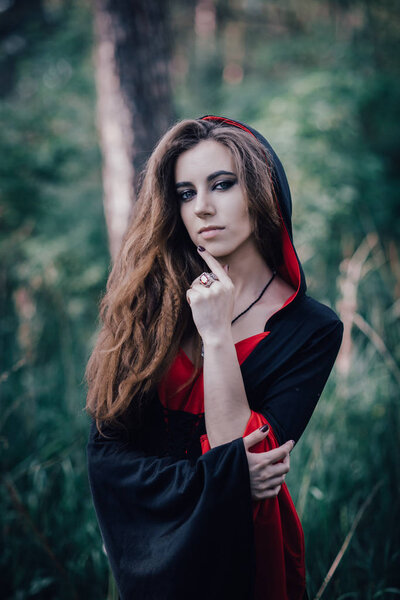 fairy tale witch in the forest