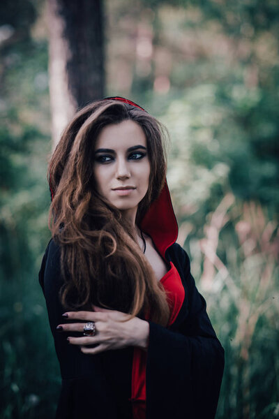 fairy tale witch in the forest