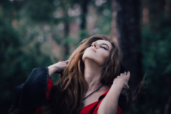 fairy witch in the forest