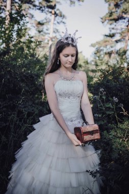 bir çam ormanında prenses