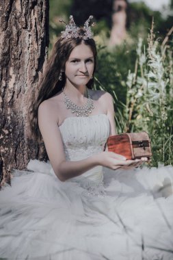 bir çam ormanında prenses