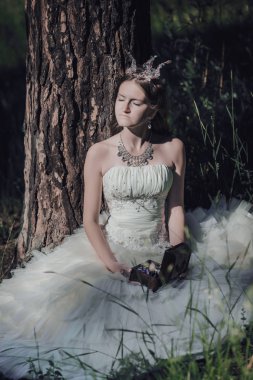 bir çam ormanında prenses