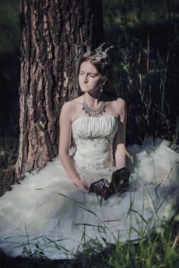 bir çam ormanında prenses