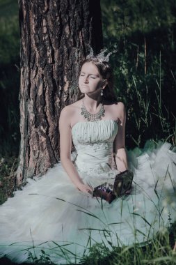 bir çam ormanında prenses