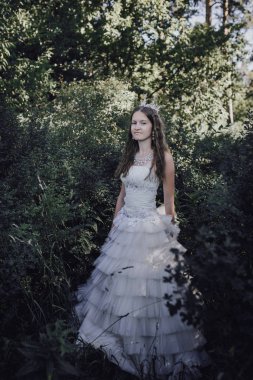 bir çam ormanında prenses