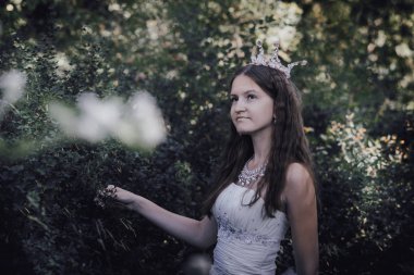 bir çam ormanında prenses