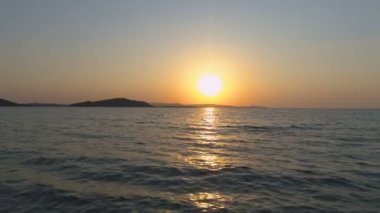 Lemnos'ta Güzel Altın Gün Batımı, Yunanistan