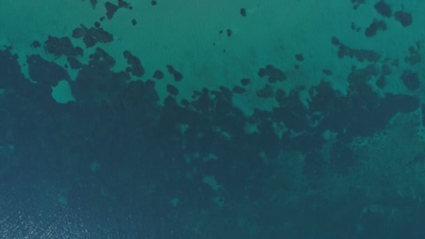ギリシャ、レムノス島の透明なターコイズ色の浅瀬 — ストック動画