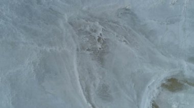 Outback tuz gölü limnos, Yunanistan beyaz parlak beyaz renkler