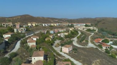 Limnos, Yunanistan'da terk edilmiş villalar ve otel kompleksi