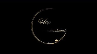 Sarhoş altın renkli Vijayadashami gece gökyüzünde renkli havai fişeklerle selamlıyor. Festival kutlamaları, davetiyeler ve kültürel sunumlar için harika..